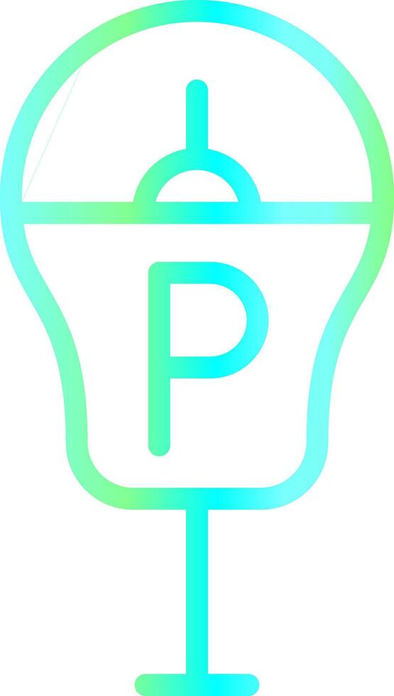 Parking Meter Creative Icon Design vector