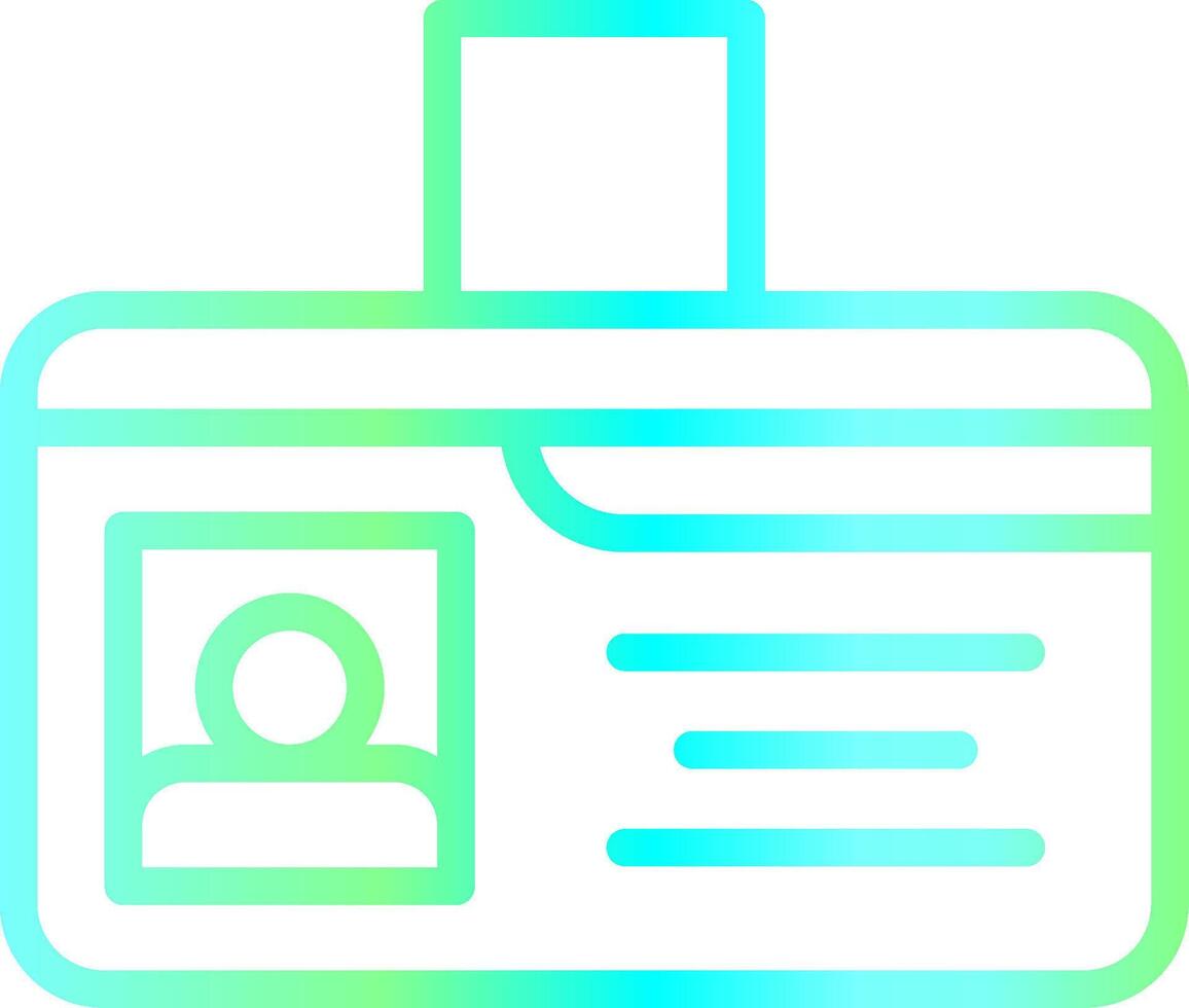 Identification Card Creative Icon Design vector