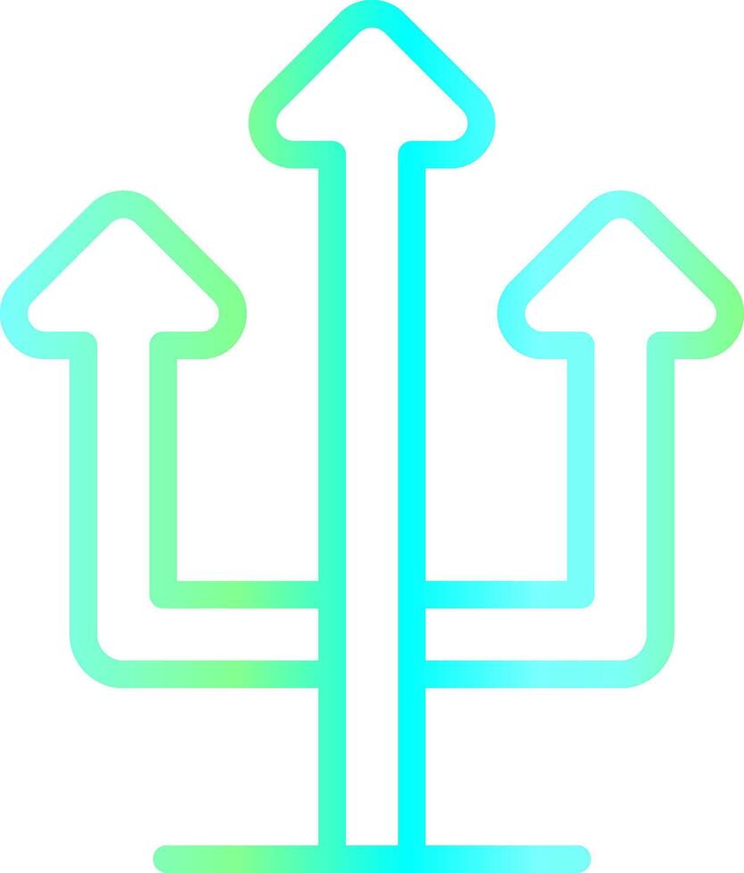 Line Blue Green Gradient Design vector