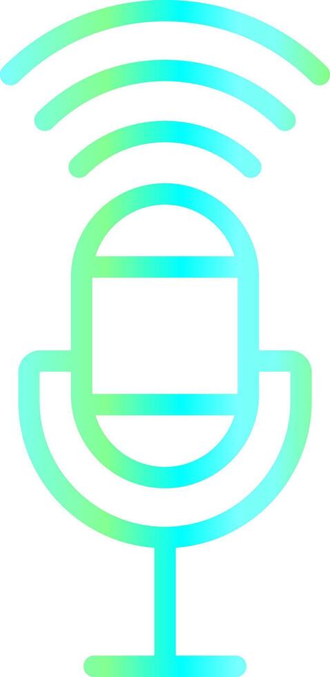 Voice Control Creative Icon Design vector