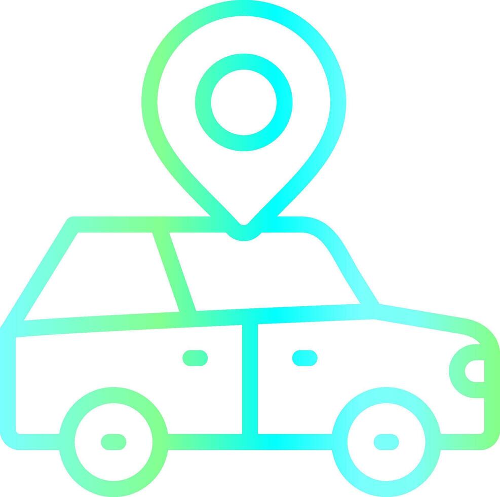Car Location Creative Icon Design vector