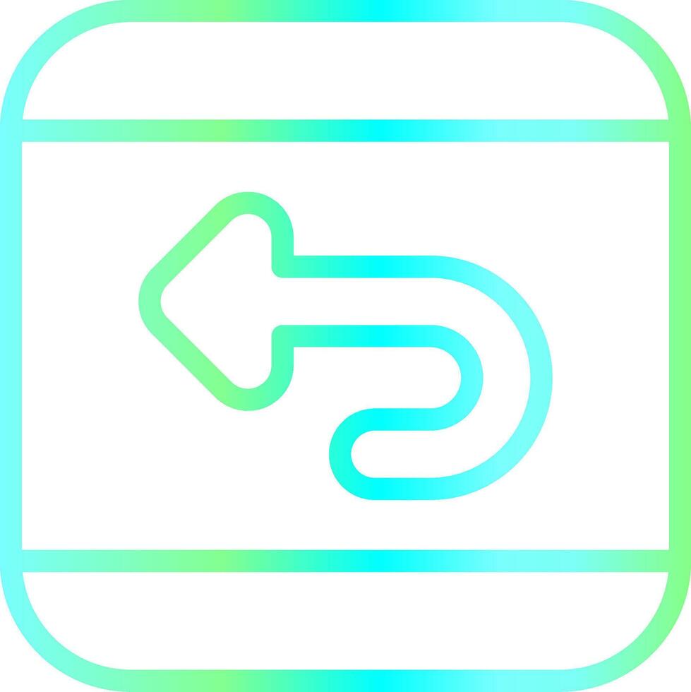 Undo Creative Icon Design vector