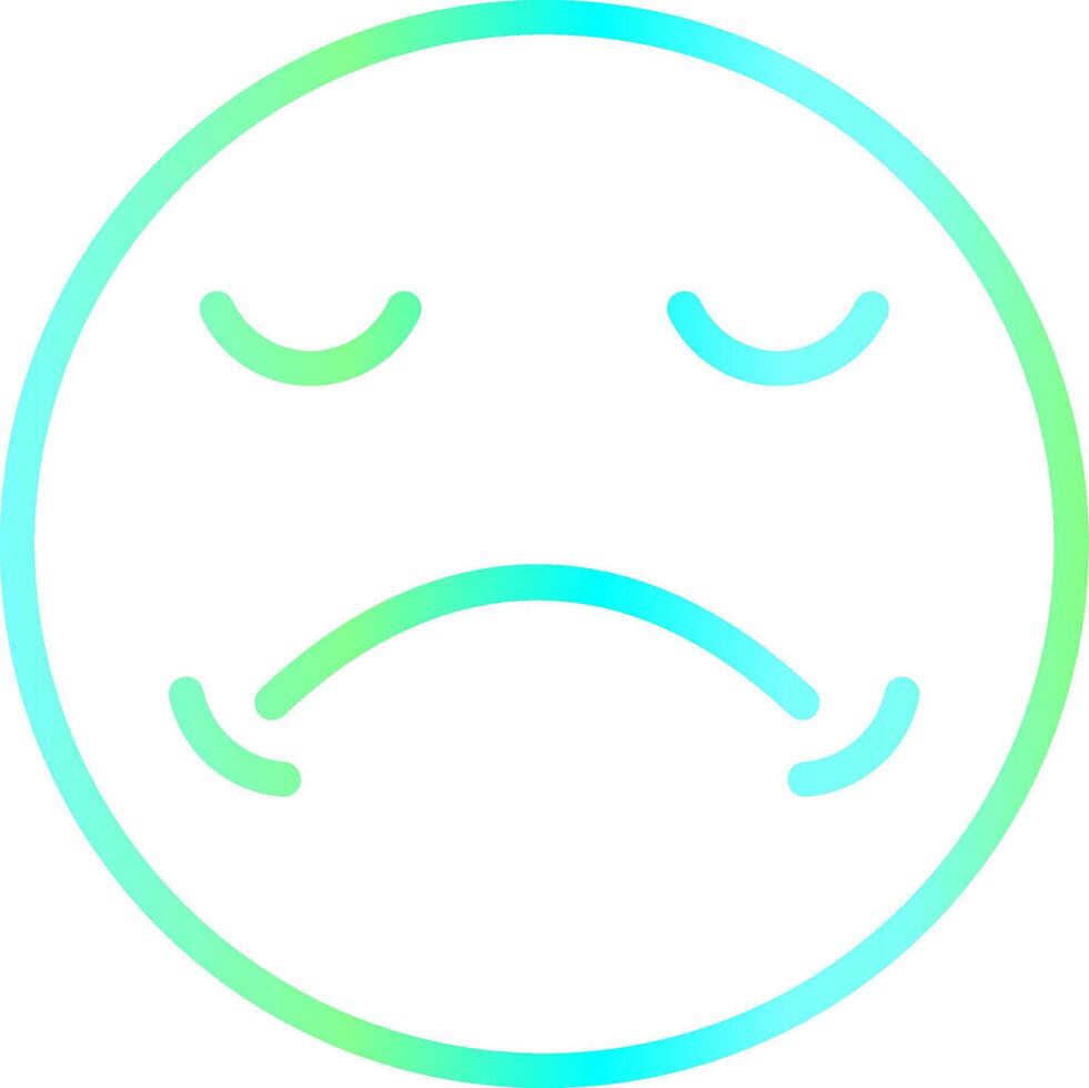 Sad Creative Icon Design vector