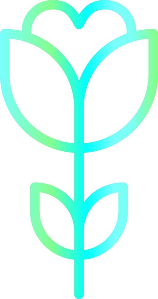 Flower Tulip Creative Icon Design vector