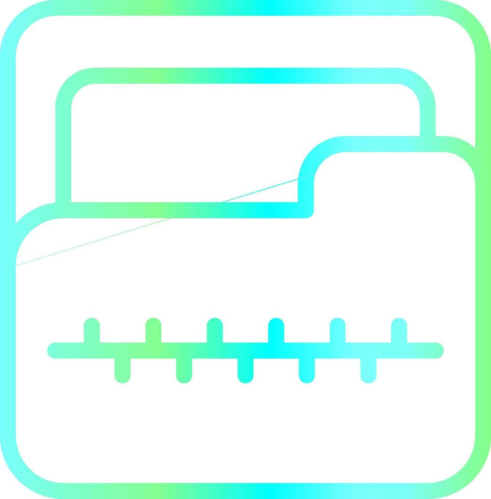 Zip Folder Creative Icon Design vector