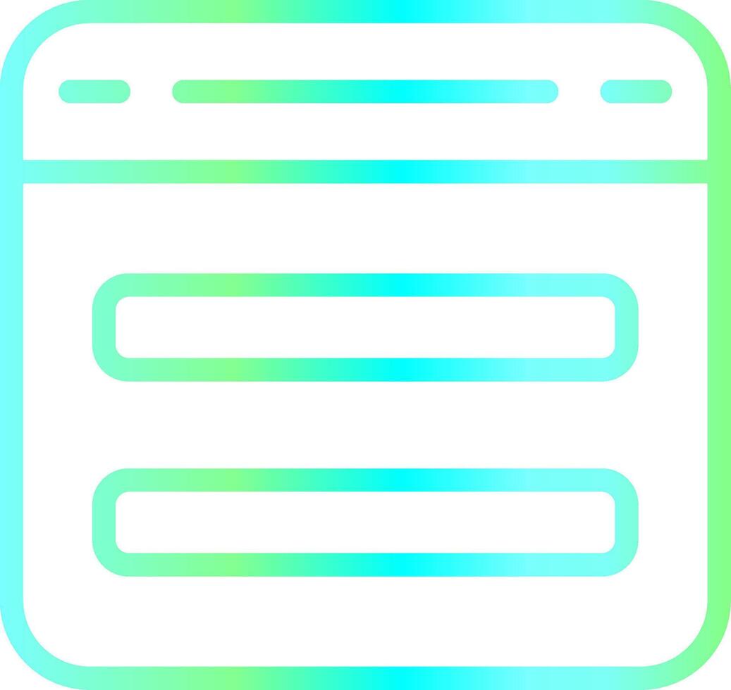 Line Blue Green Gradient Design vector