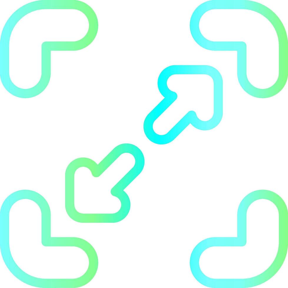 Line Blue Green Gradient Design vector