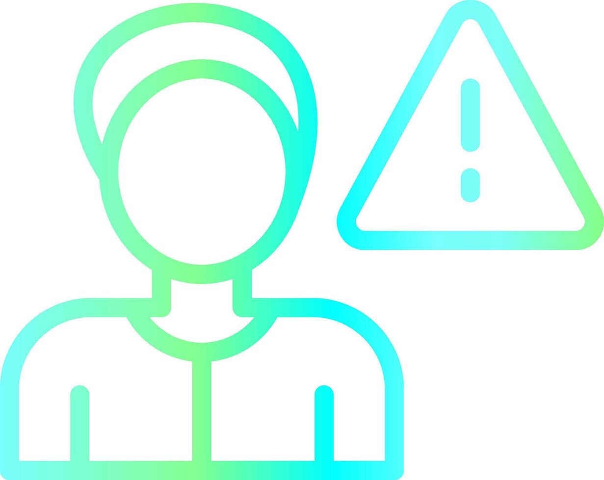 Cautious Creative Icon Design vector