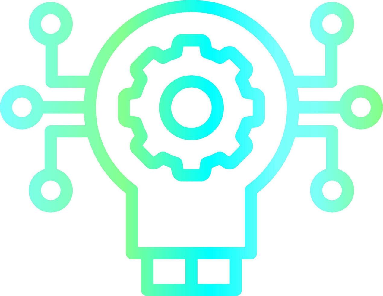 Technology Disruption Creative Icon Design vector