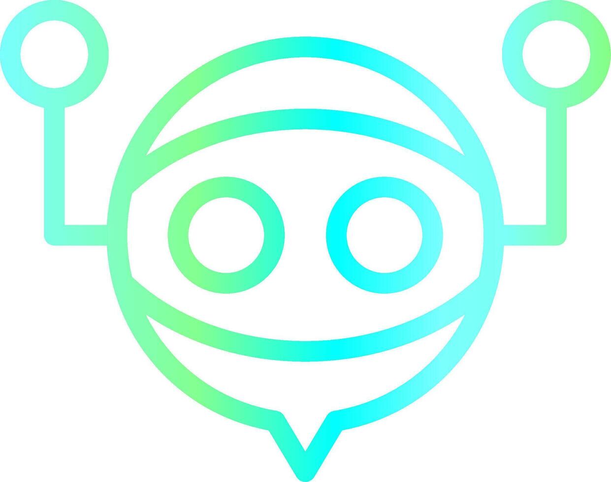 Line Blue Green Gradient Design vector