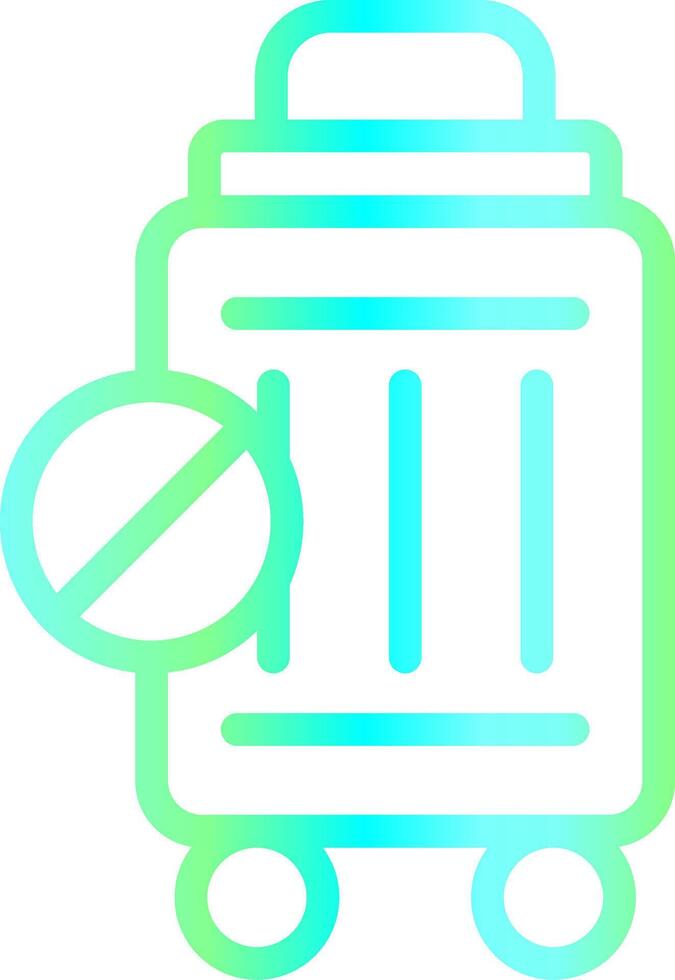 Travel Restrictions Creative Icon Design vector