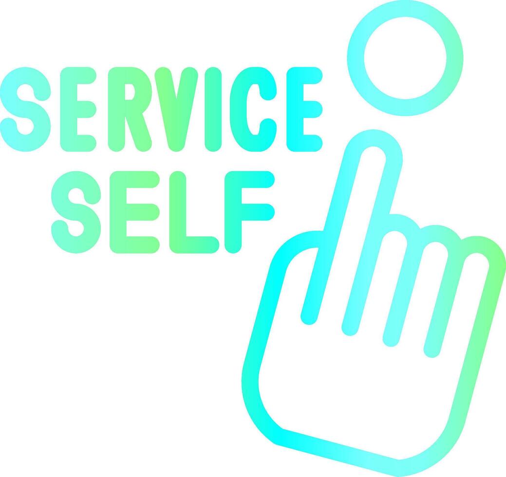 Self Service Creative Icon Design vector