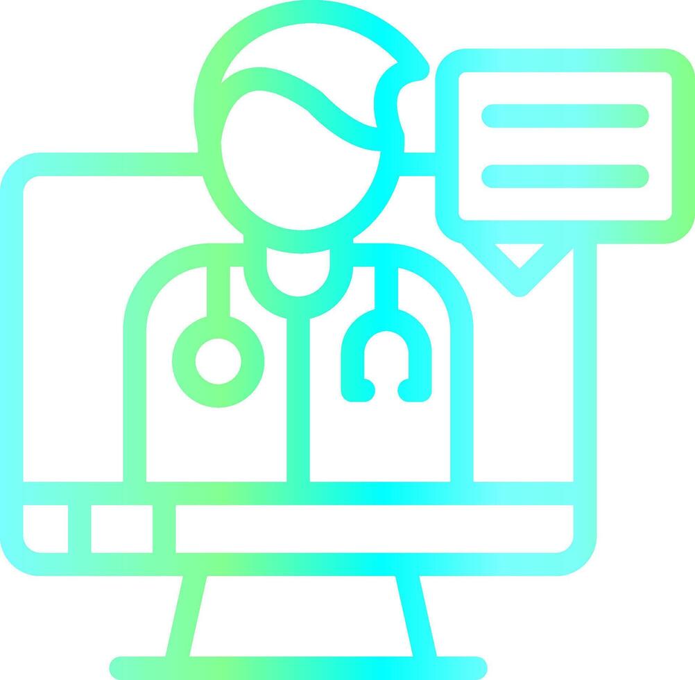 Telemedicine Creative Icon Design vector