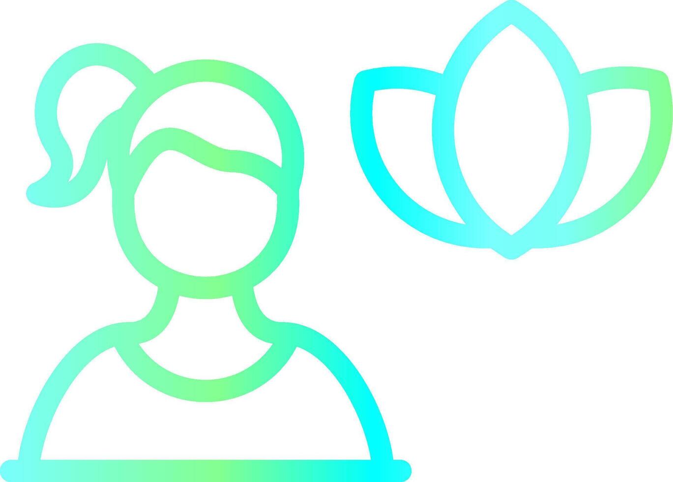 Meditation Creative Icon Design vector