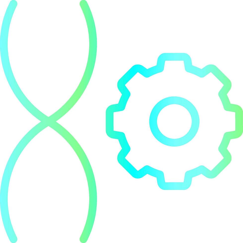 Genetic Engineering Creative Icon Design vector