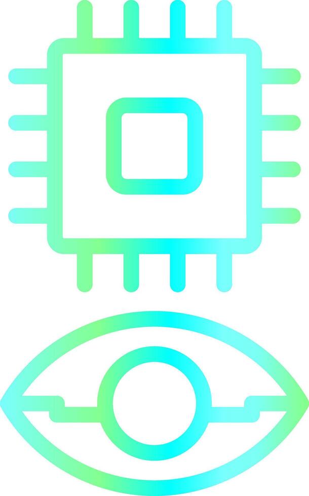 Eye Augmentation Creative Icon Design vector