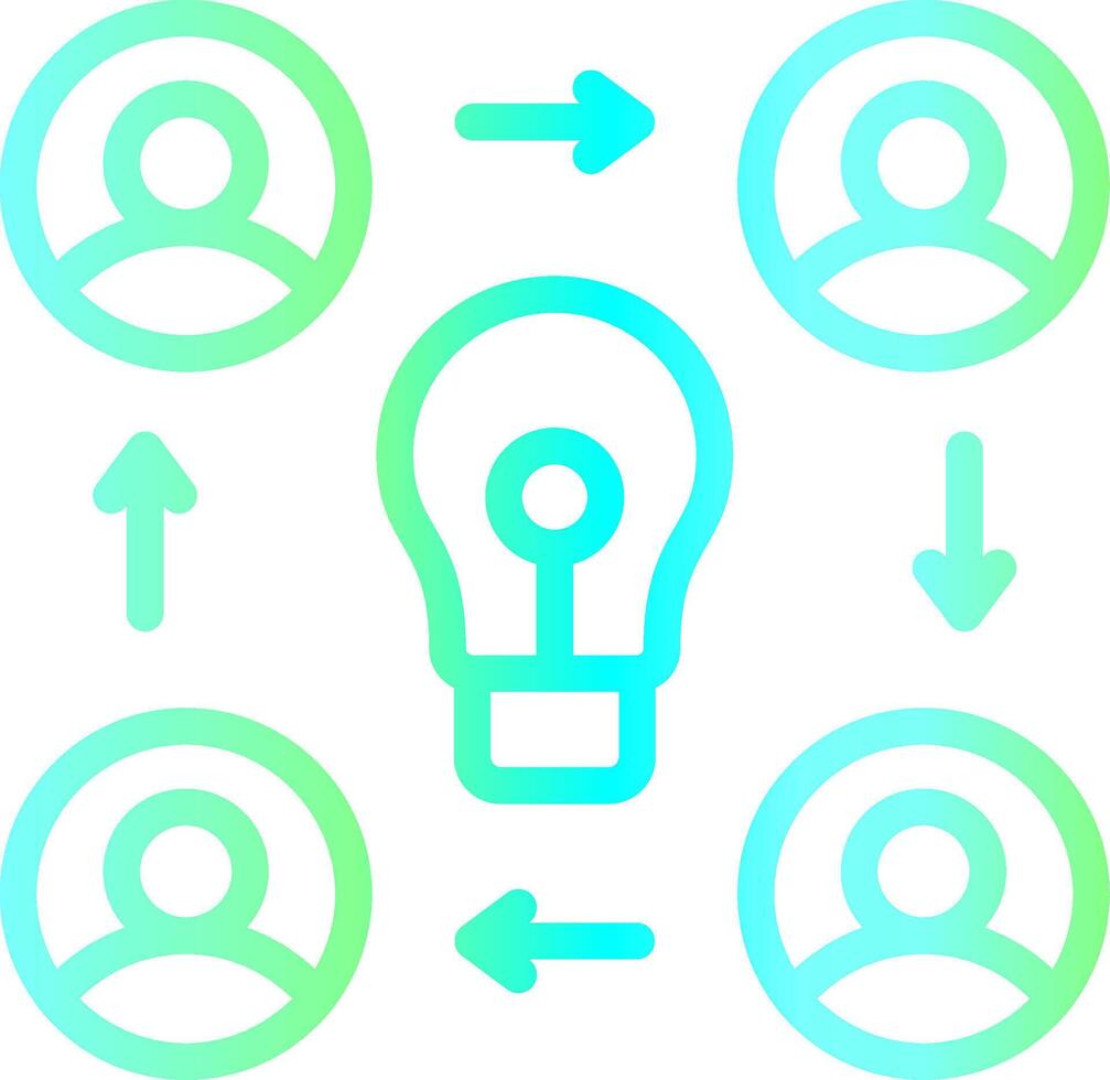 Collaboration Creative Icon Design vector