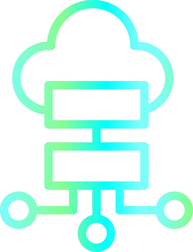 Cloud Storage Creative Icon Design vector