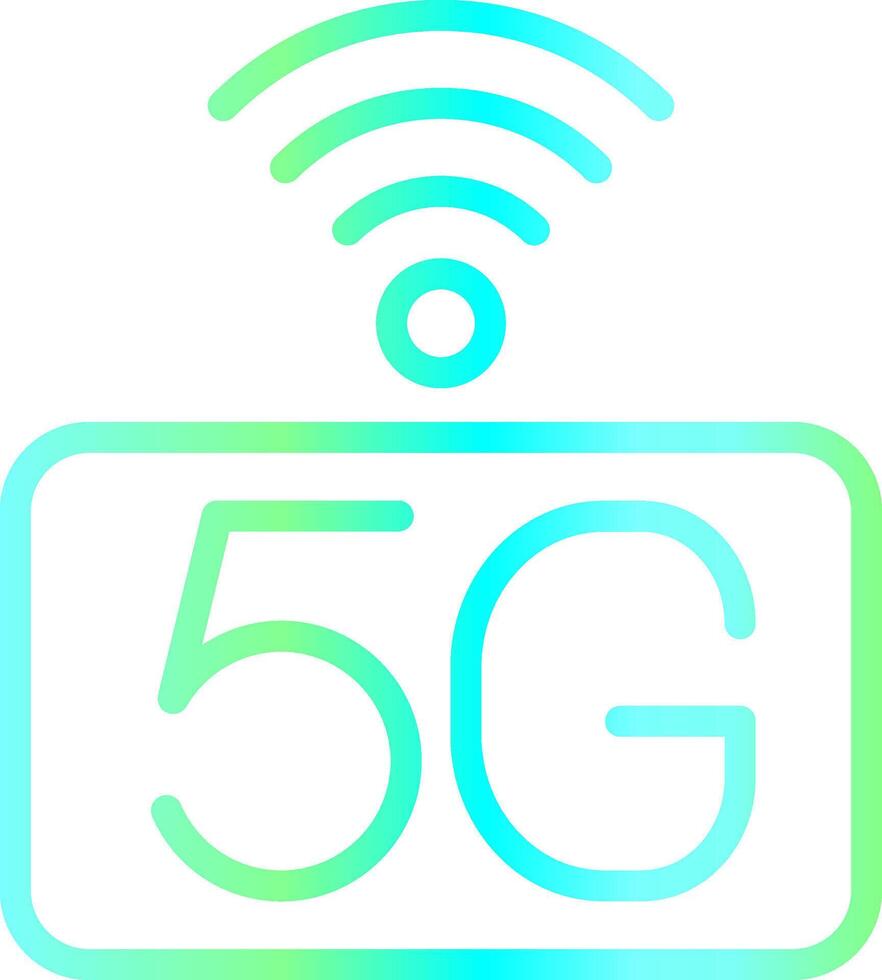 5G Network Creative Icon Design vector