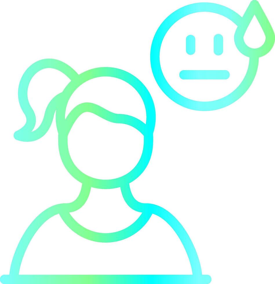 Afraid Creative Icon Design vector