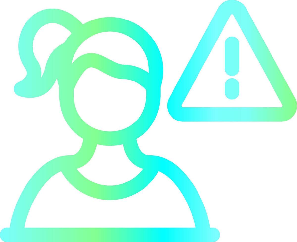 Cautious Creative Icon Design vector