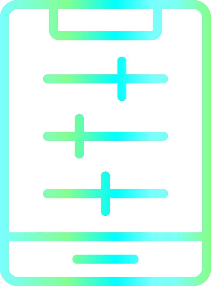 Phone Menu Creative Icon Design vector
