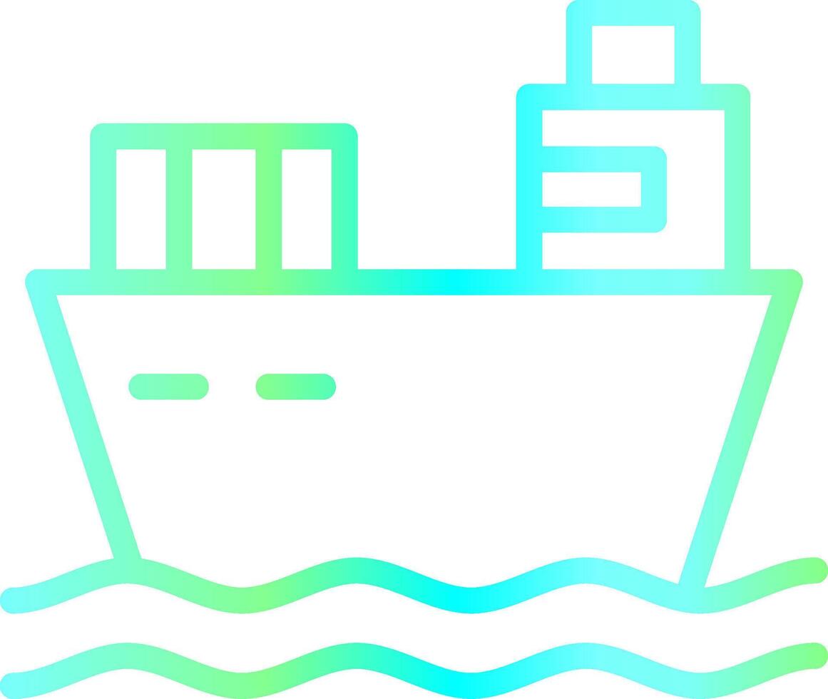 Cargo Ship Creative Icon Design vector