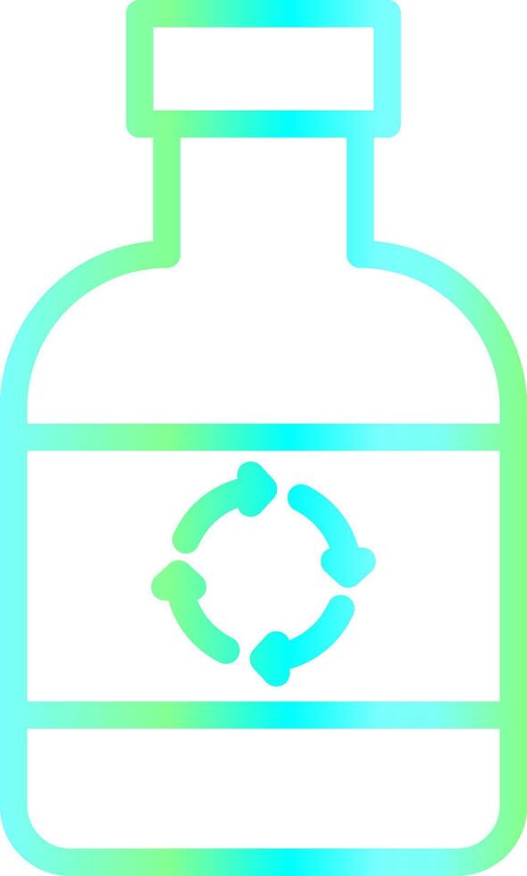Ecological Bottle Creative Icon Design vector