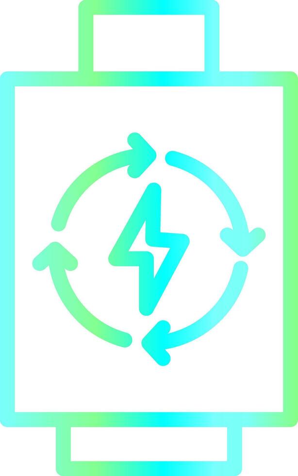 Rechargeable Battery Creative Icon Design vector
