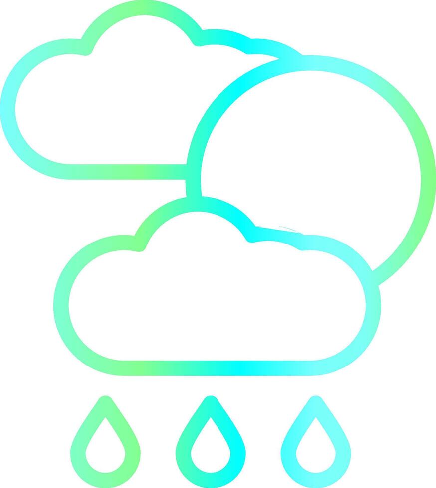 Weather Forecast Creative Icon Design vector