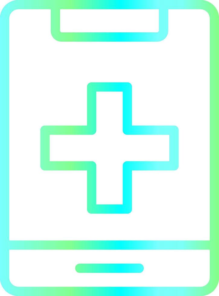 Medical Phone Creative Icon Design vector