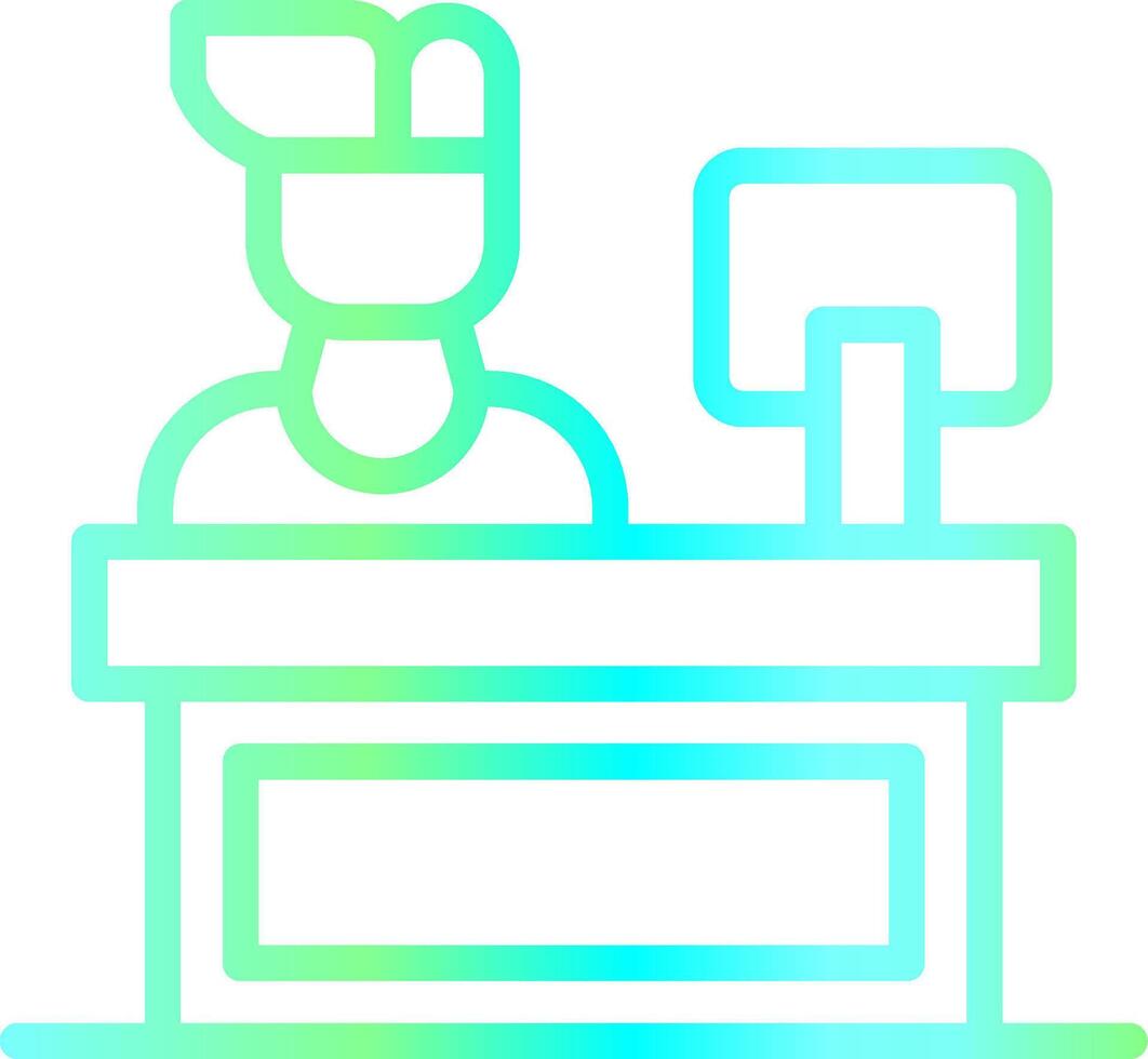 Cashier Creative Icon Design vector