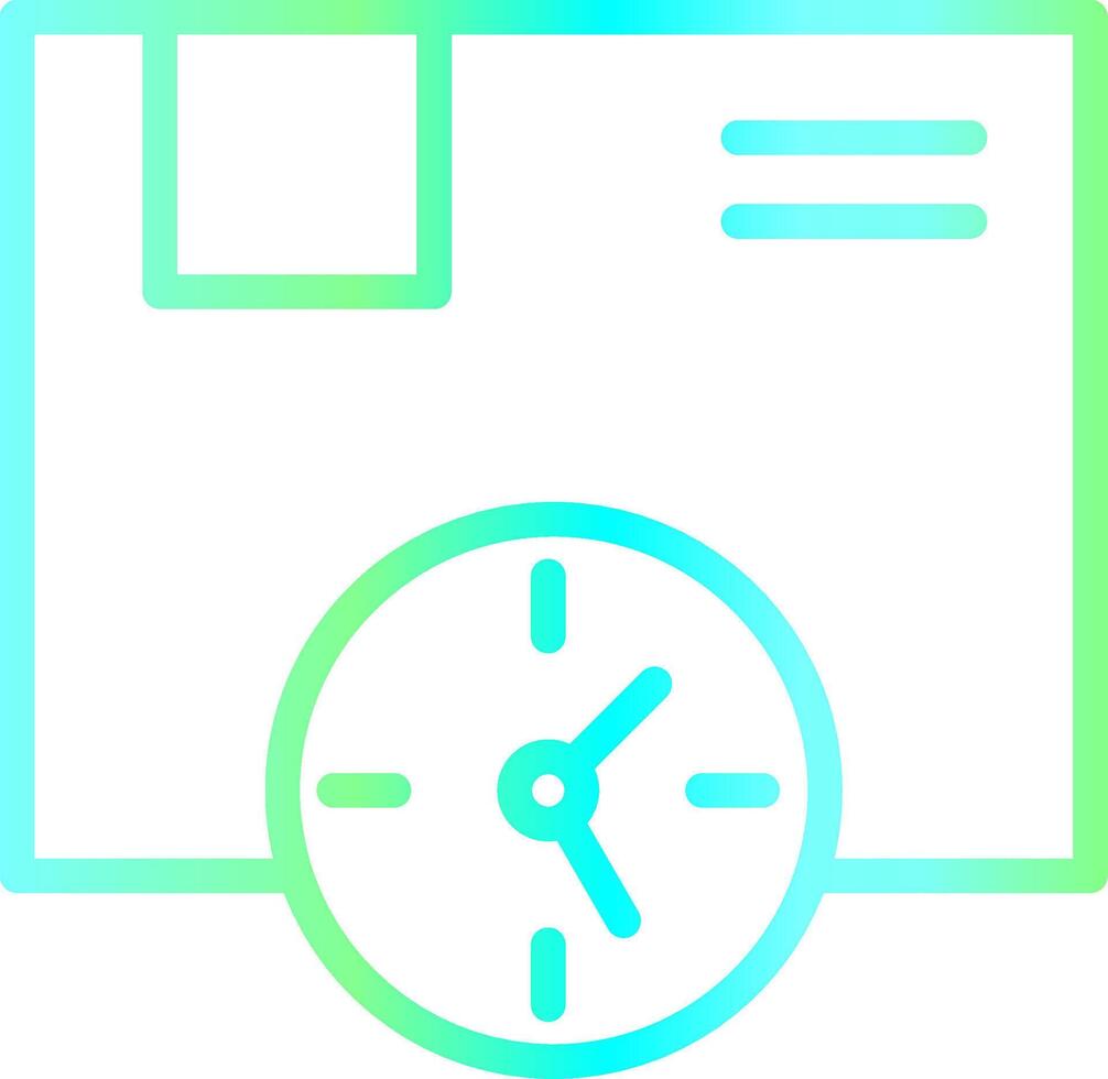 Delivery Time Creative Icon Design vector