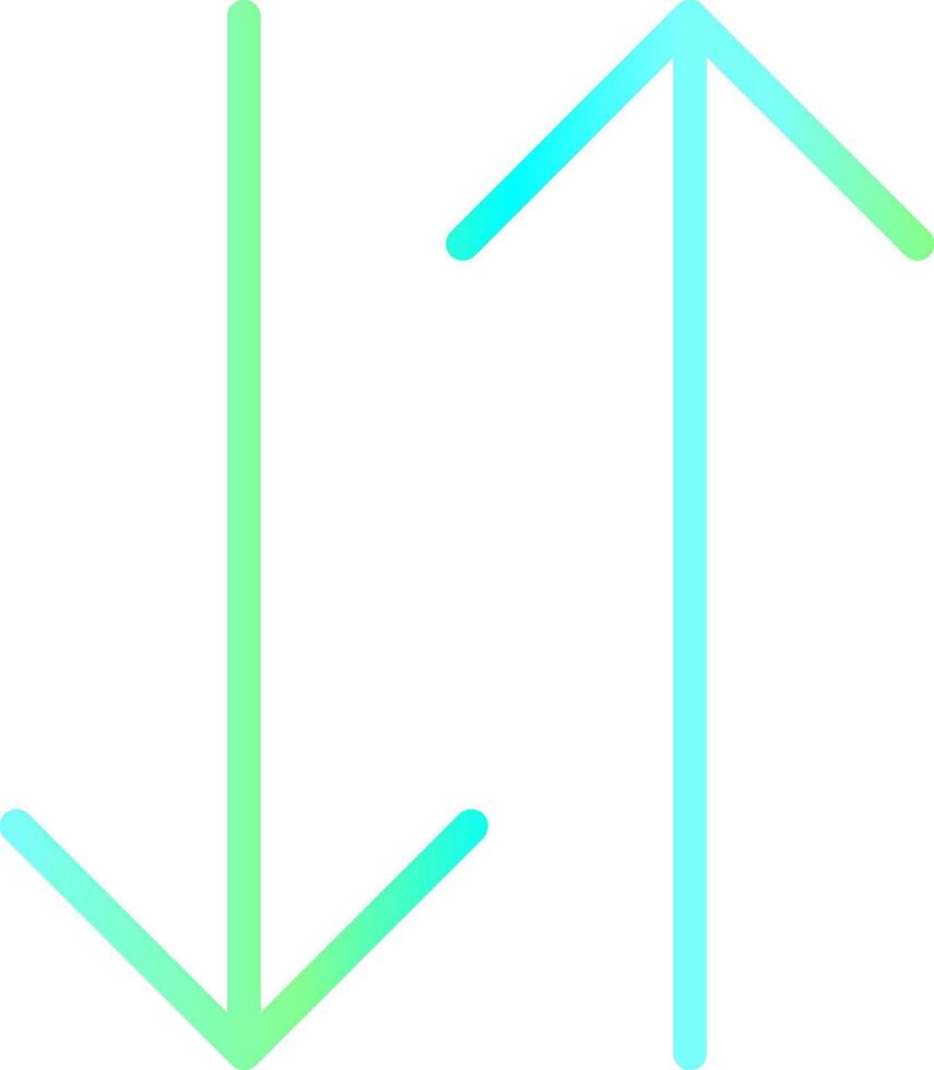Double Arrow Creative Icon Design vector