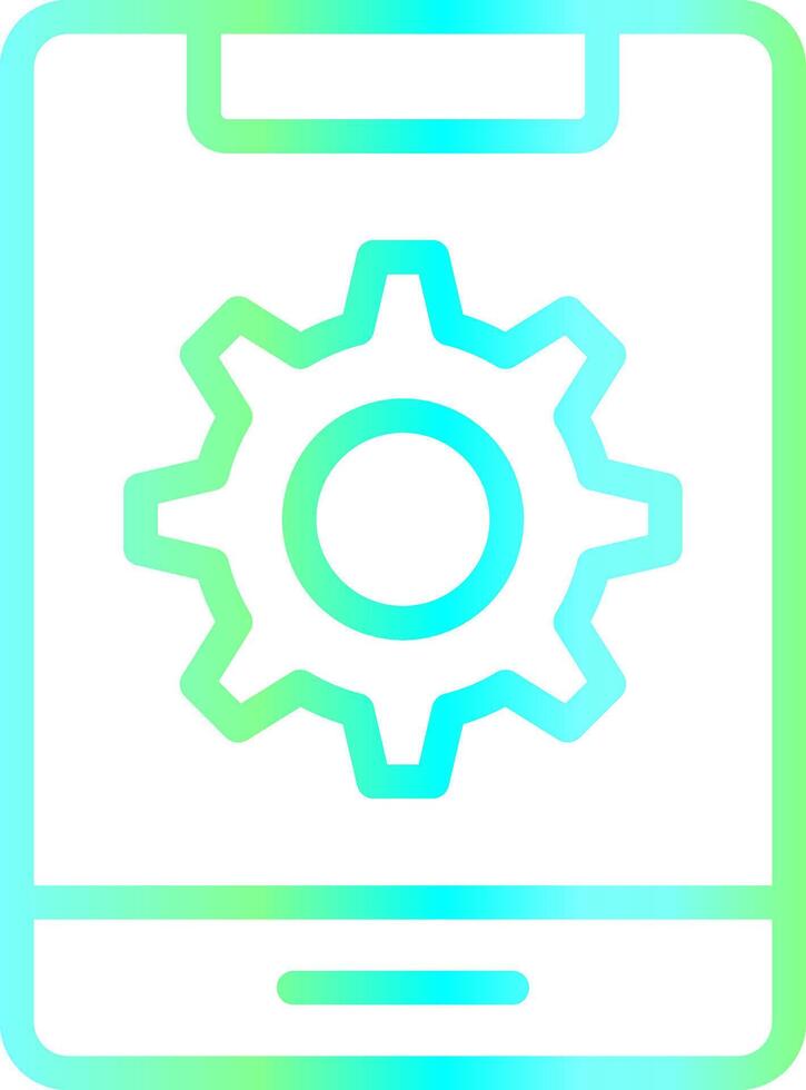 Mobile Setting Creative Icon Design vector