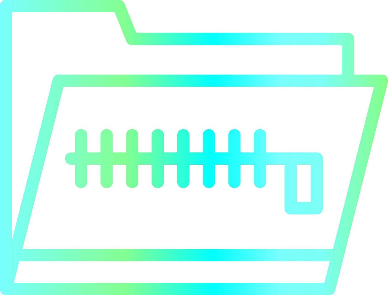 Zip Folder Creative Icon Design vector