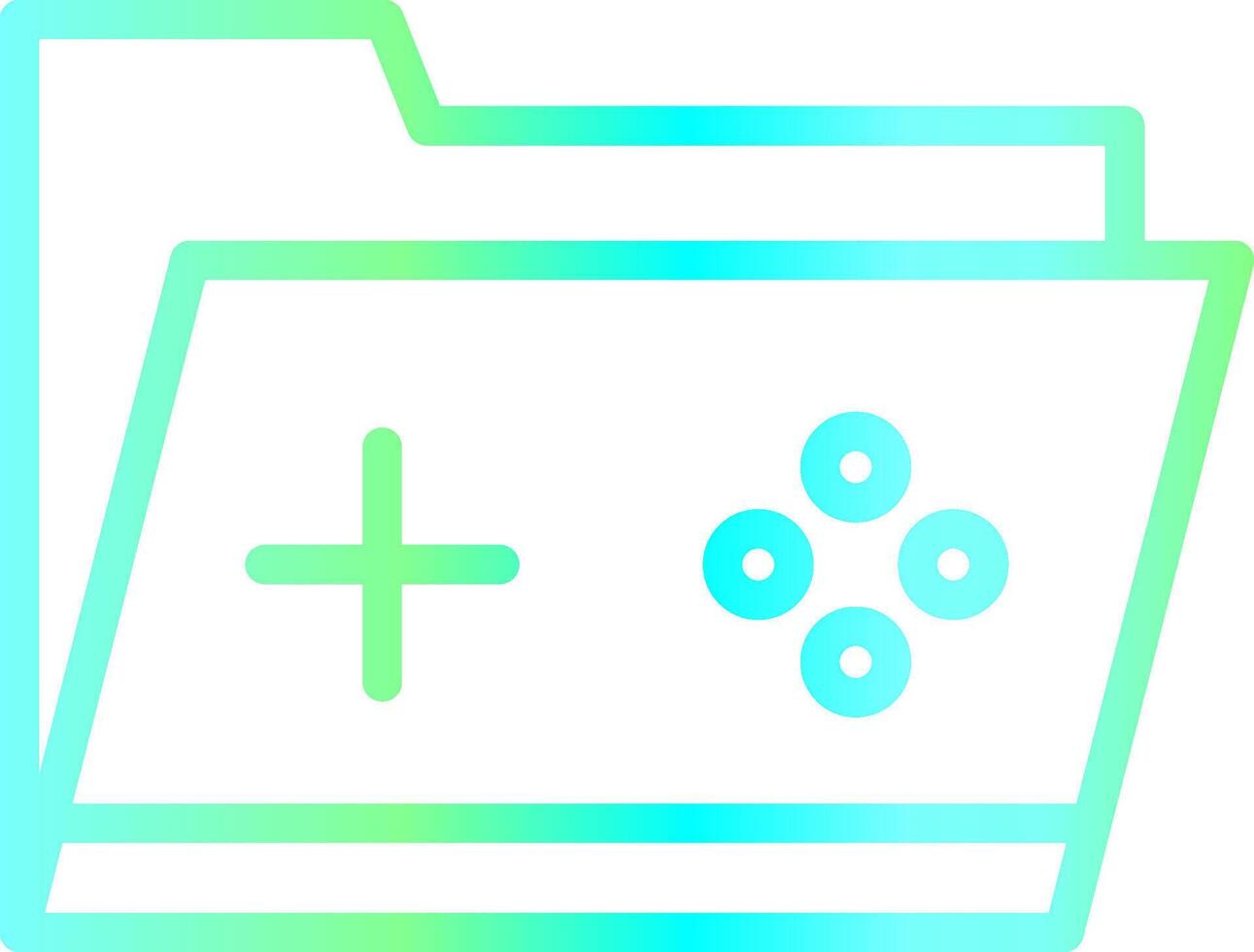 Game Folder Creative Icon Design vector