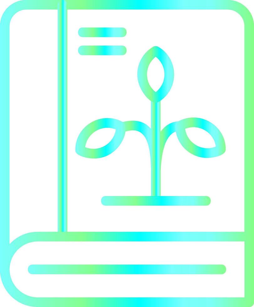 Botany Book Creative Icon Design vector