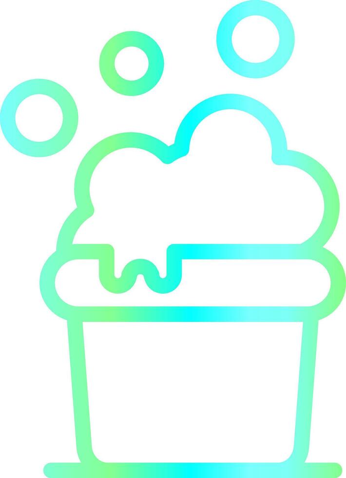 Cleaning Bucket Creative Icon Design vector