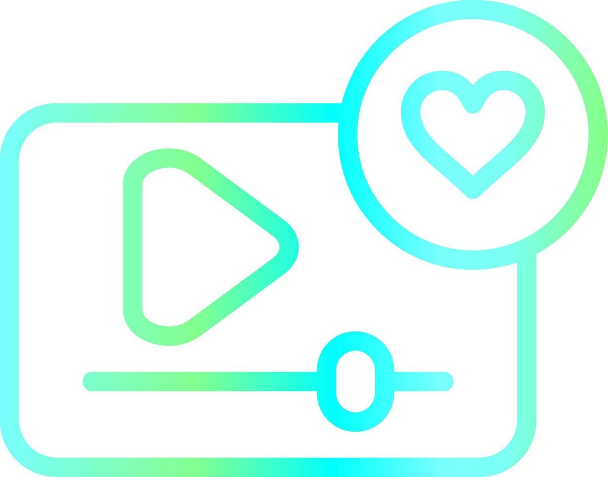 Interactive Video Creative Icon Design vector
