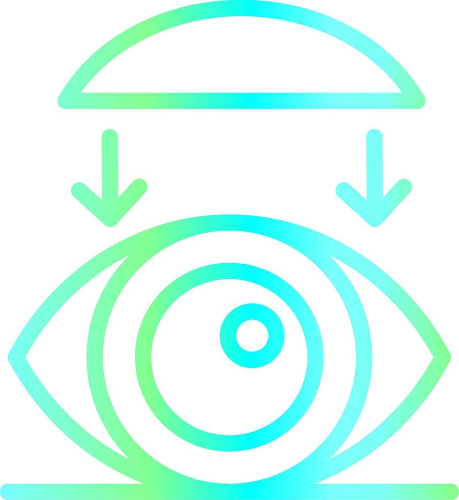 Rigid Contact Lenses Creative Icon Design vector