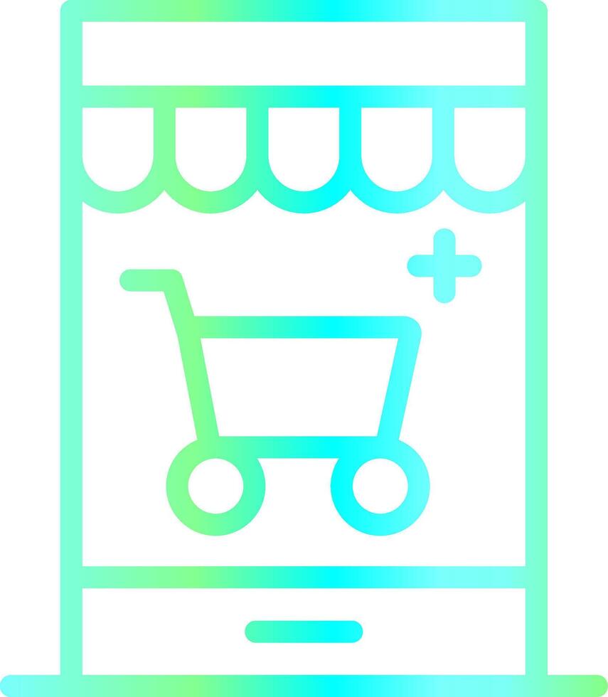 Personalized Web Store Creative Icon Design vector