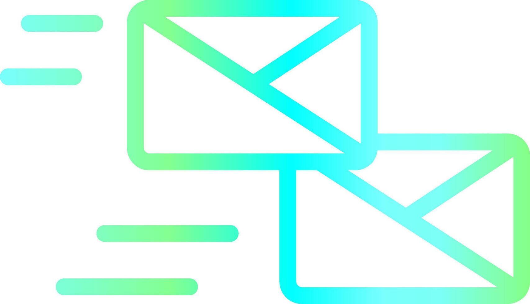 Mass Mailing Creative Icon Design vector