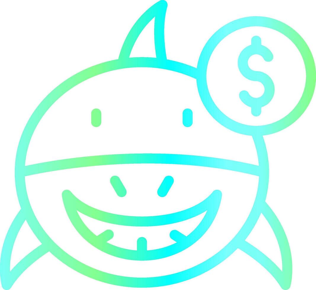 Loan Shark Creative Icon Design vector