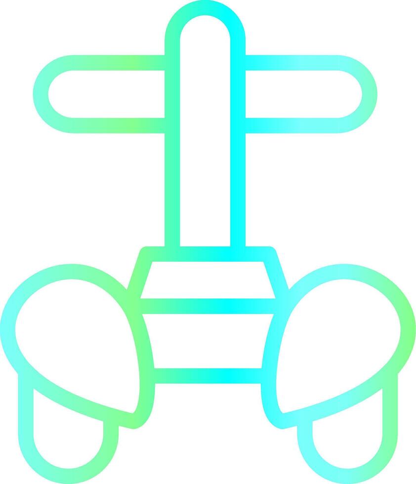 Police Segway Creative Icon Design vector