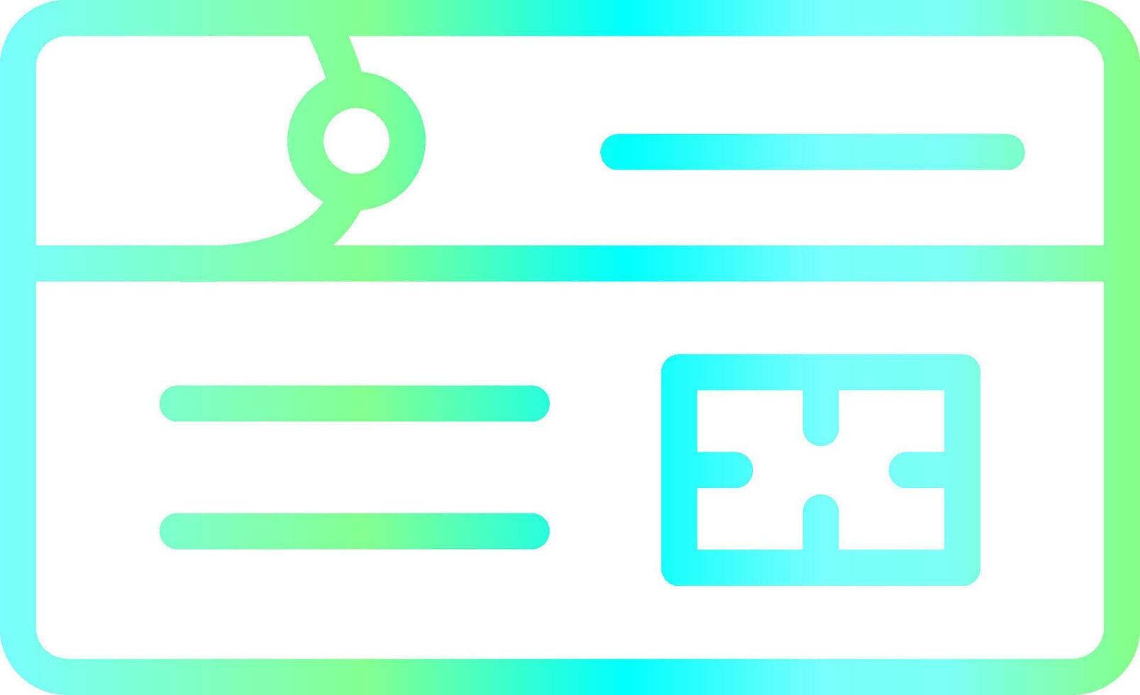 Debit Card Creative Icon Design vector
