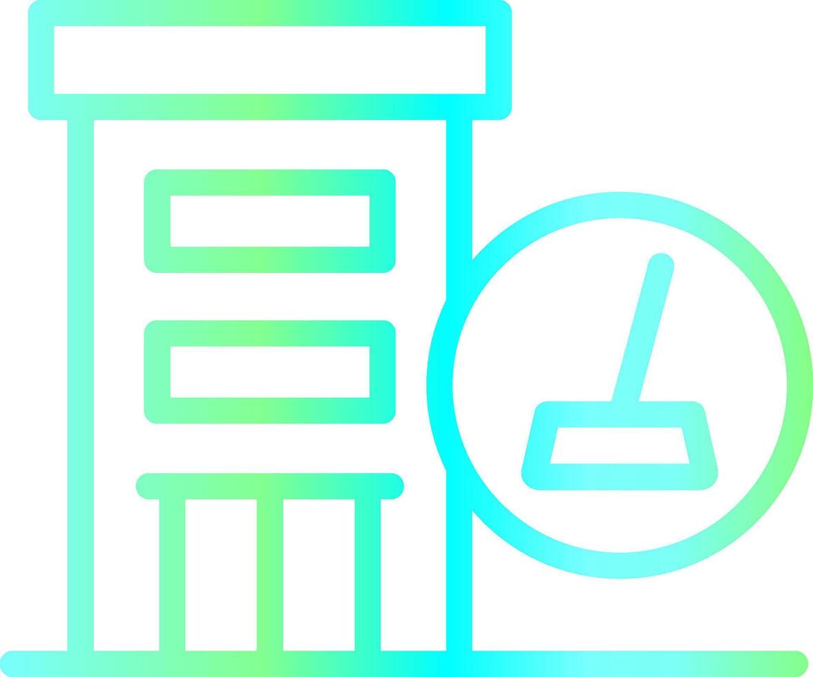 Hotel Cleaning Creative Icon Design vector