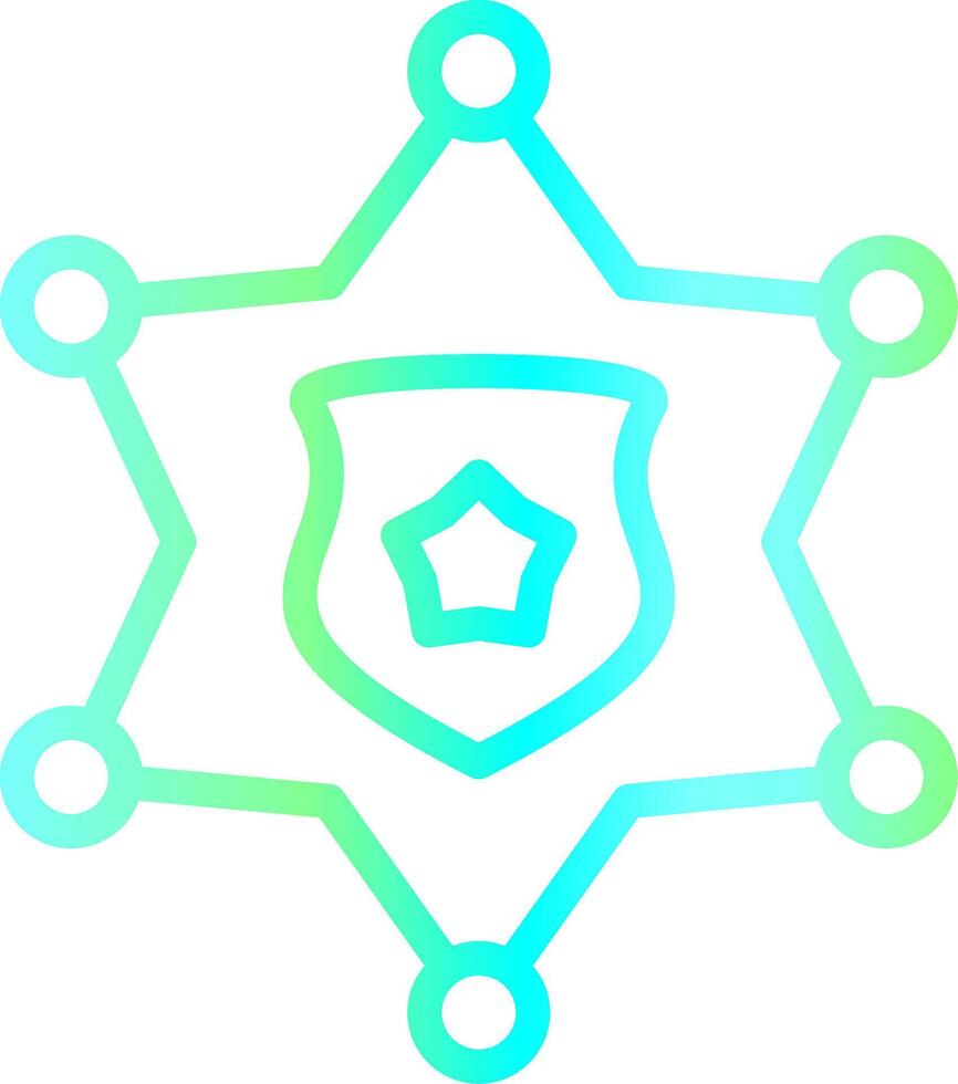 Sheriff Badge Creative Icon Design vector