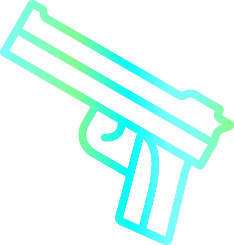 Police Gun Creative Icon Design vector