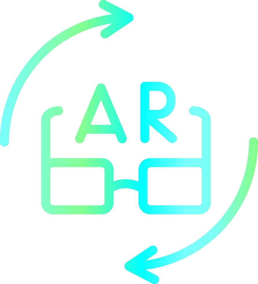 Ar Glasses Creative Icon Design vector